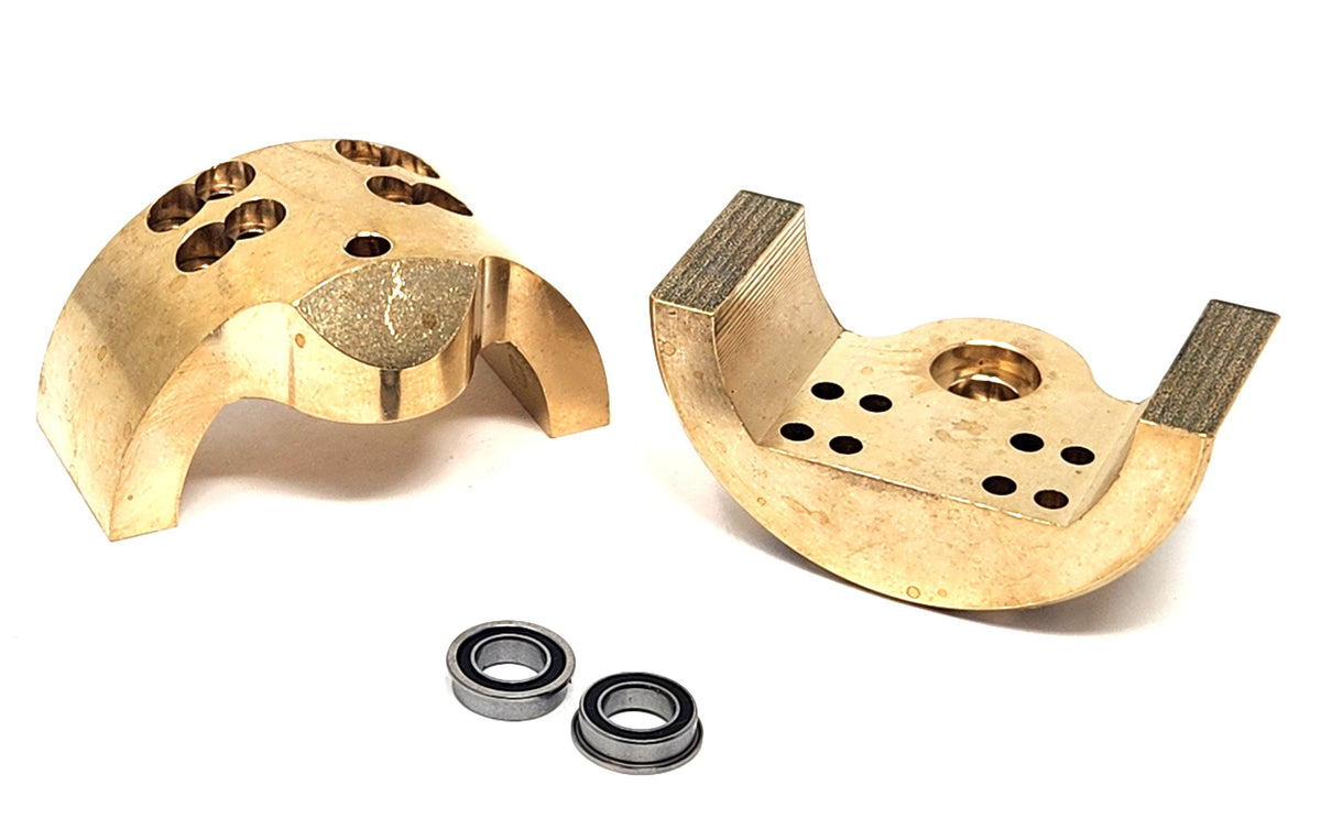 Dlux Brass Lower Knuckle Arms for RC Trucks | 1.9 & 2.2